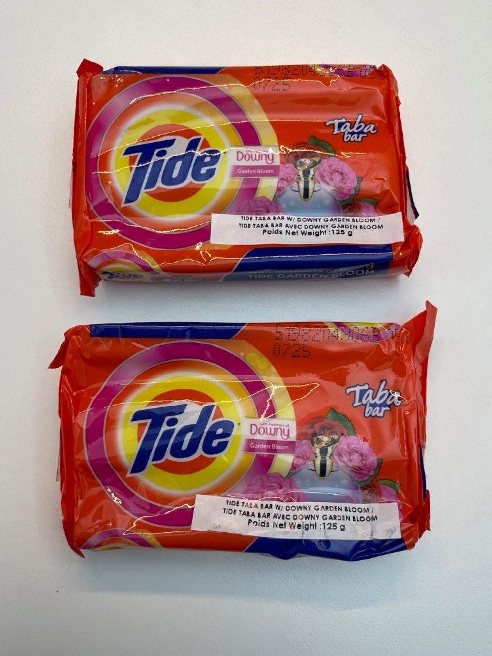2 Lot NEW Tide Soap bar Downy garden Bloom 125g pink flower